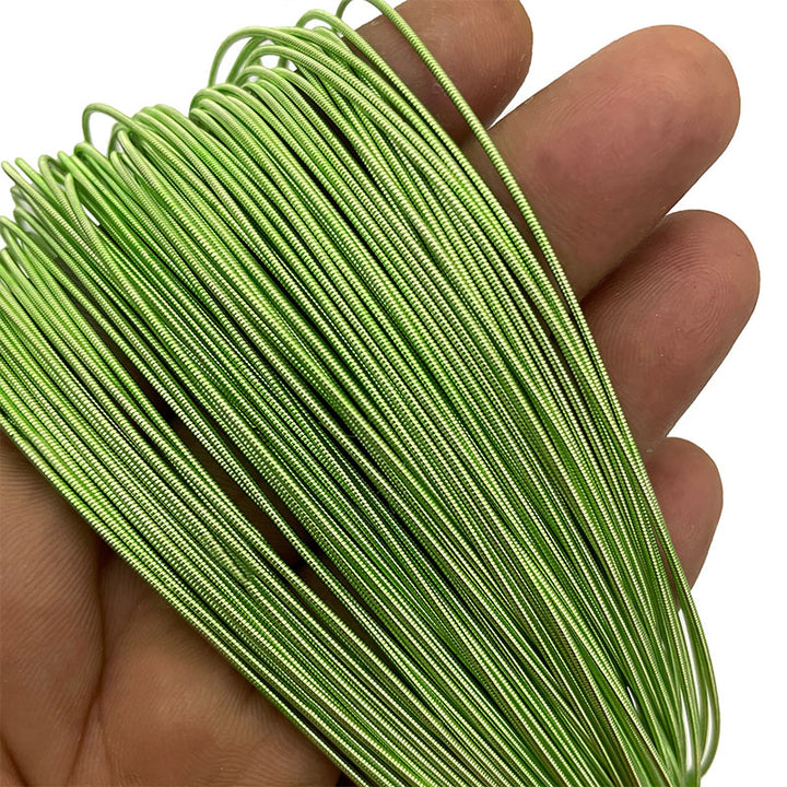 Stiff French Wire Pista Green Color