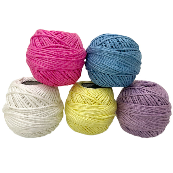  crochet cotton yarns 