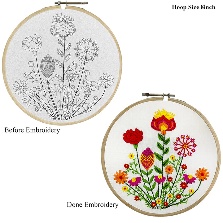 My Personal Garden hand embroidery practice kit