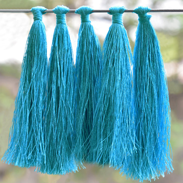 Sky Blue color Polyester Tassels