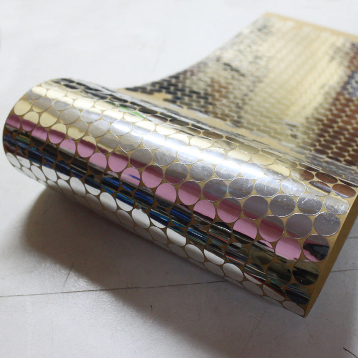 12mm Round sticker of shisha mirror finish