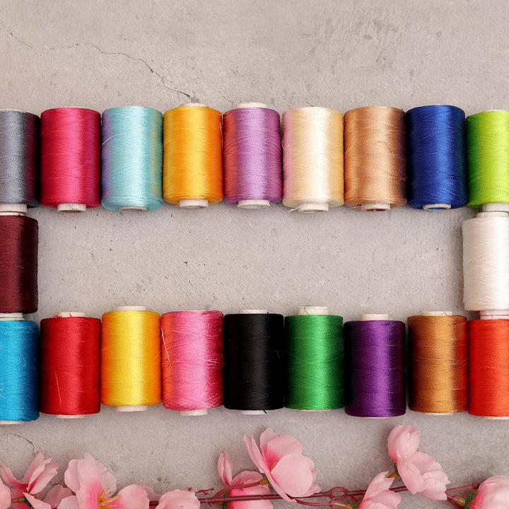 Buy Art Silk thread Combo of 20 Colors online at best prices ...