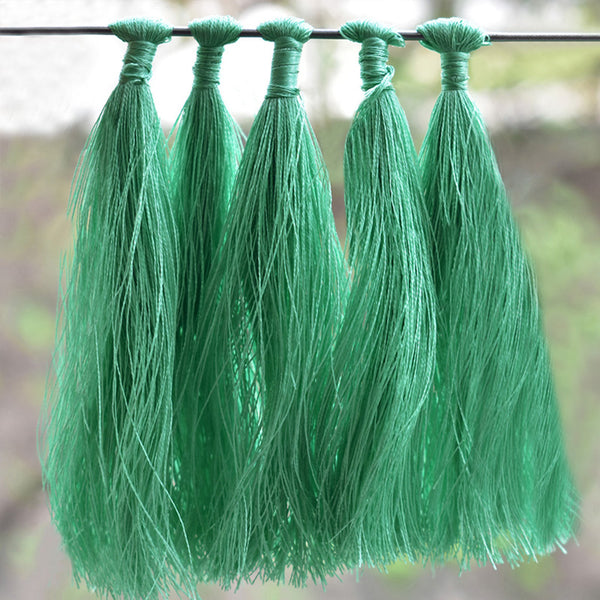 Sea Green color Polyester Tassels