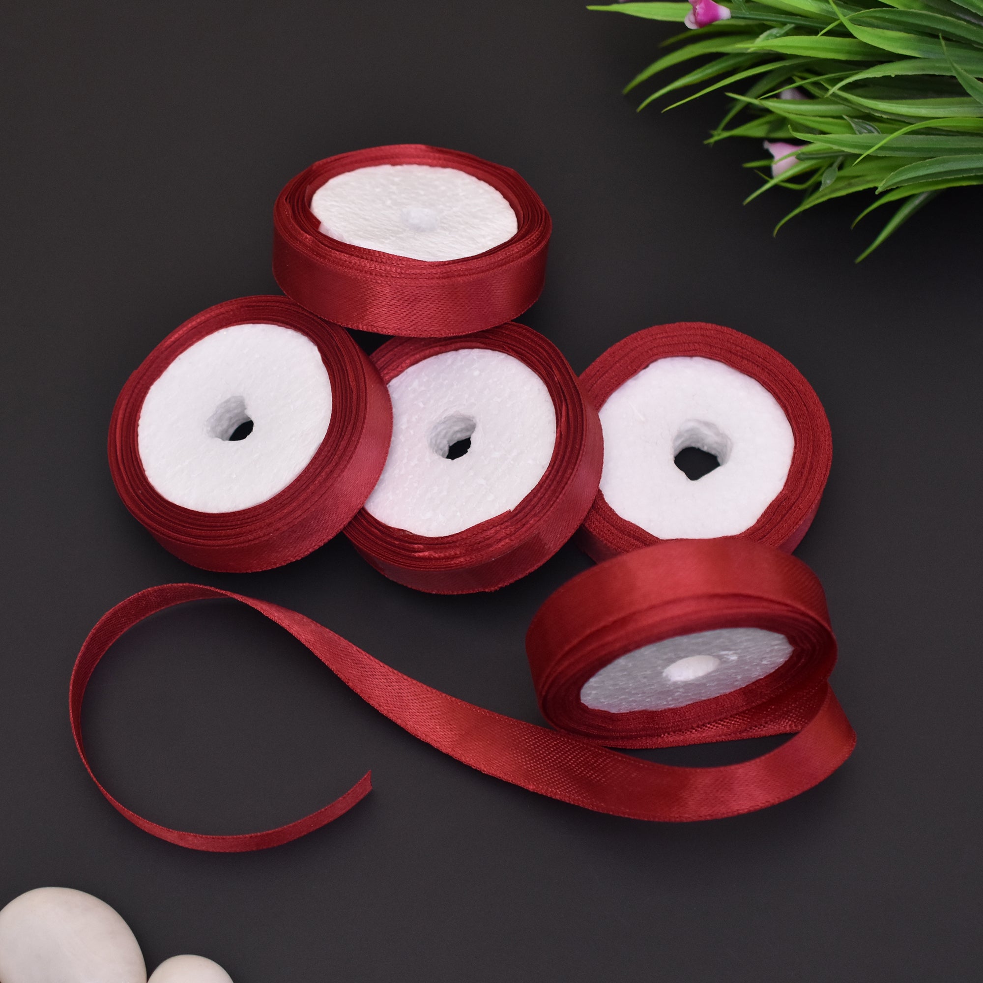 Maroon Ribon Buy Maroon color satin ribbon online at wholesale price ...