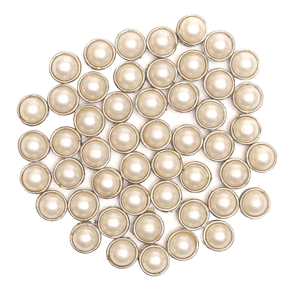 EMBKS5423 (9MM Cream Color Round Shape Kundan Stones)