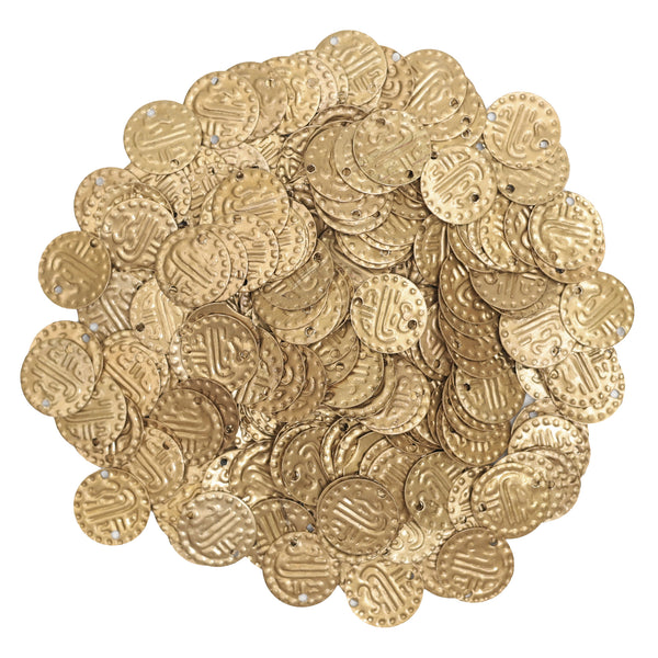 EMBMS5211 (14MM Coin Shape Double-Hole Gold Sequins)