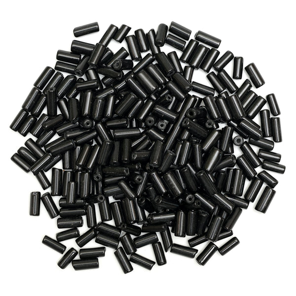 EMBCB4725 (Black Color Tube Shape Ceramic Beads)