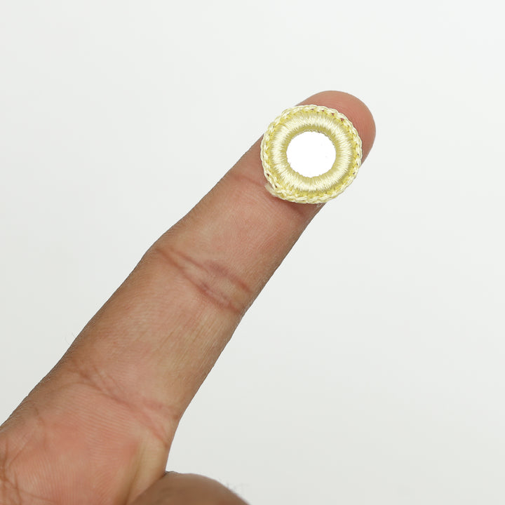Buy Crochet Thread Rings in light yellow color at best prices ...