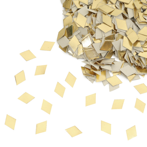 Diamond Shape Gold Color Rexine Gota Patti