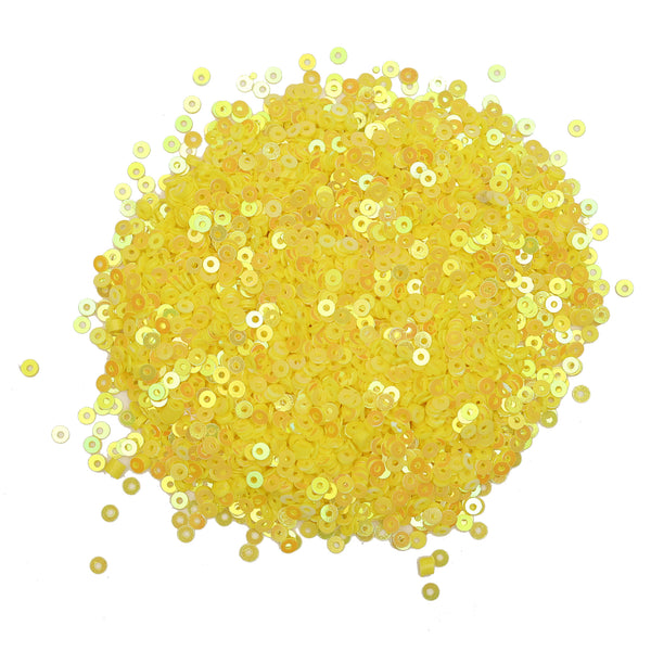 3MM & 4MM, Sunny Lime Color Sequins -EMB1004