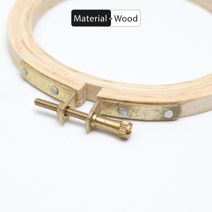Buy 4 Inch Round Wooden Embroidery Hoop online at best prices ...