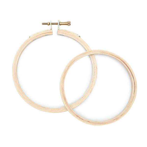 4 Inch Round Wooden Embroidery Hoop-1 Hoop