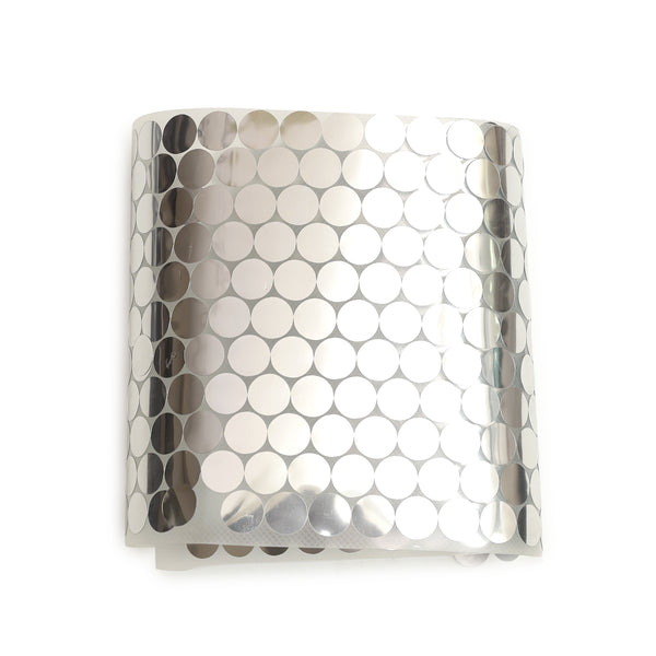 EMB818 (12MM Round Laser Cut Mirror Finish Metal Sticker)