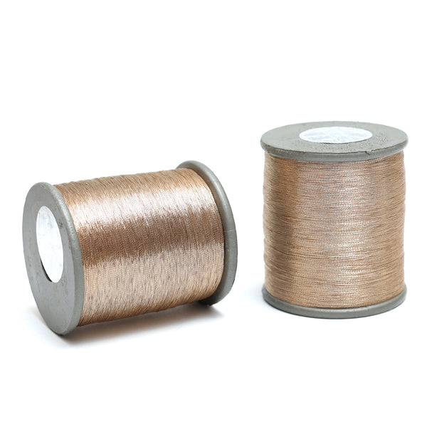 0.1MM Zari Thread in Dull Gold Color (EMBZT05705)