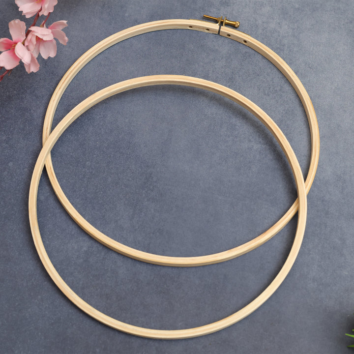 Buy 10 Inch Round Wooden Embroidery Hoop online at best prices ...