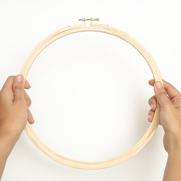 Buy 10 Inch Round Wooden Embroidery Hoop online at best prices ...