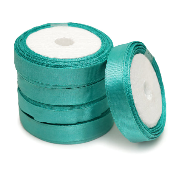 Mint Green Color Satin Ribbon - 5 Roll