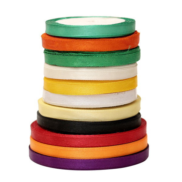 Satin Ribbon Combo Pack- 10 Colors