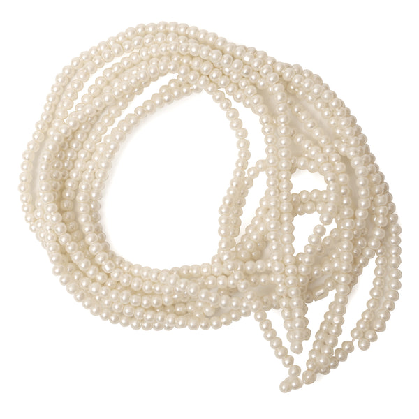 3MM Ivory Color Glass Pearls