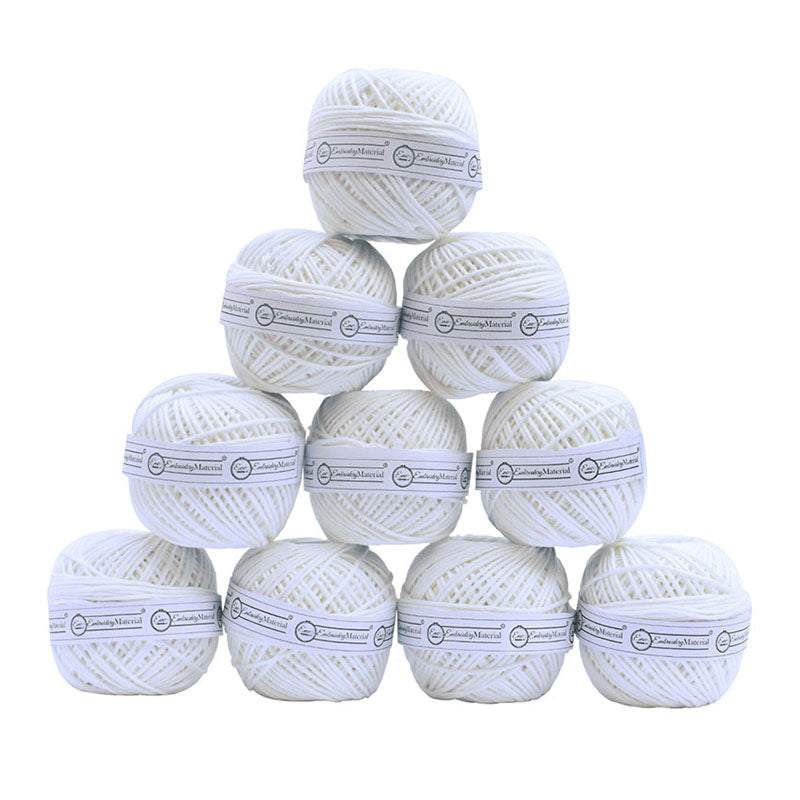 White Color Crochet Thread | Thick, Colorfast & Smooth | Buy Online ...