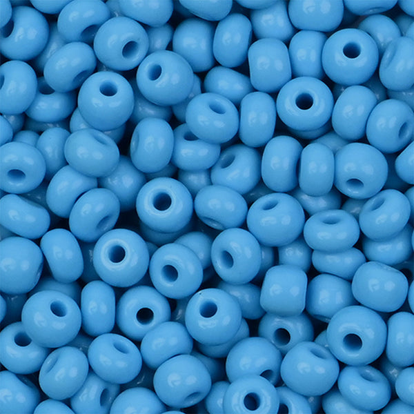 5mm (4/0) - 100g Preciosa Beads Round Shape Blue Opaque finish for Jewelry Making and Embroidery