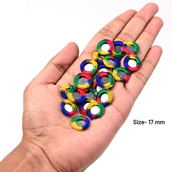 Buy multicolour crochet art silk thread rings online ...