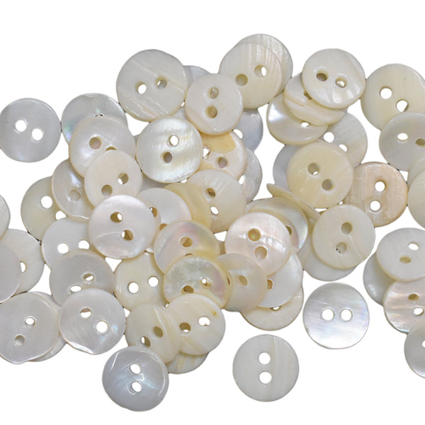 EMB1127 (Wafer thin two hole Round Shape Shell Button)