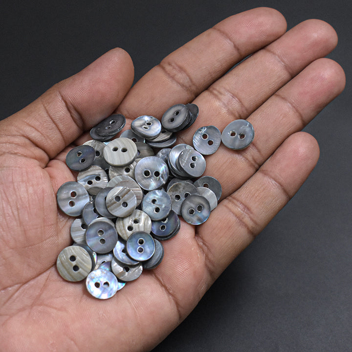 Shell Grey Button Buy Round Shape Shell Buttons online at best prices ...