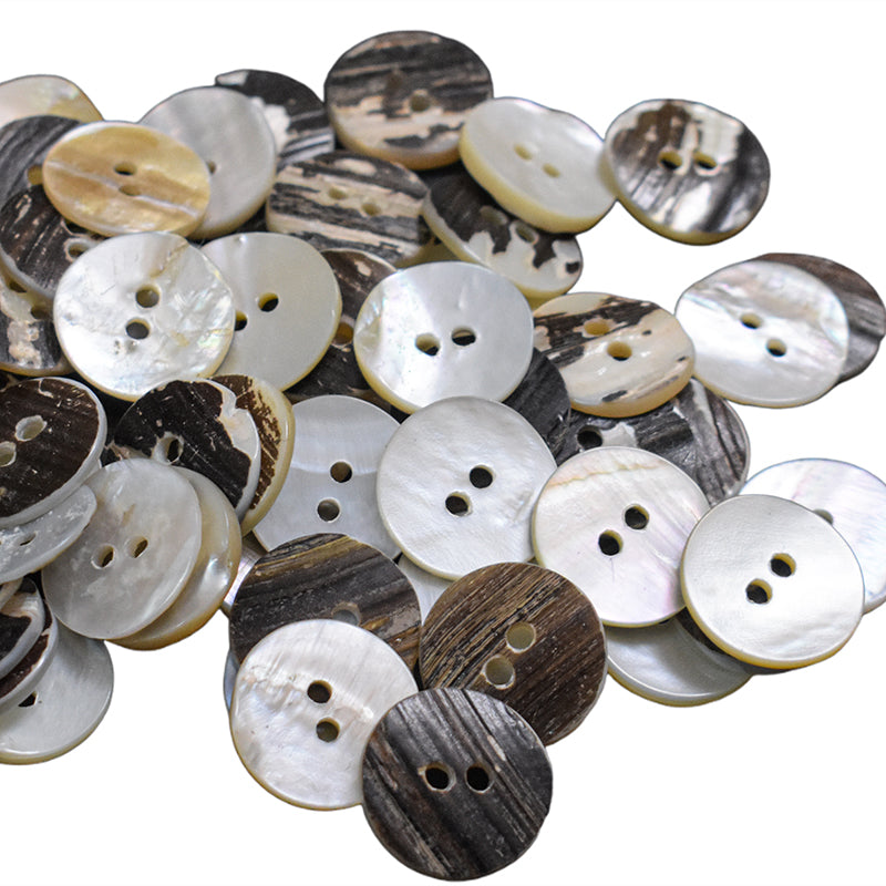 Buy Round Shape Shell Buttons online at best prices ...