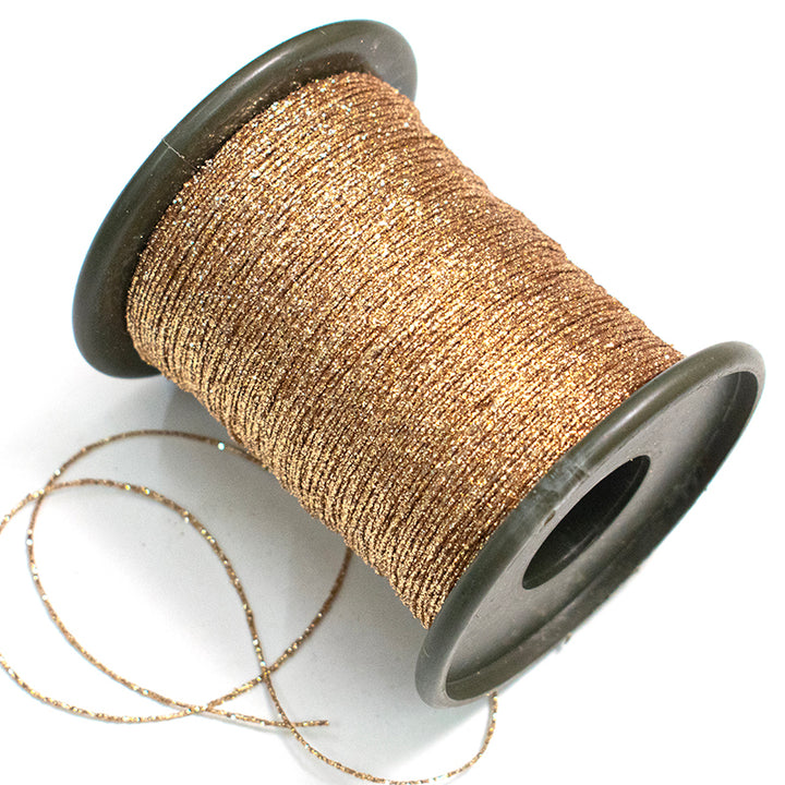 gold Glitter jewellery cord, Thread dori, yarn thread, cord for jewellery making bracelet making, Dori for Embroidery, Dori for Embellishment, Craft and DIY , for projects, Sewing Material, Dori for Machine Embroidery, Macrame, Glitter Thread cord for Clo