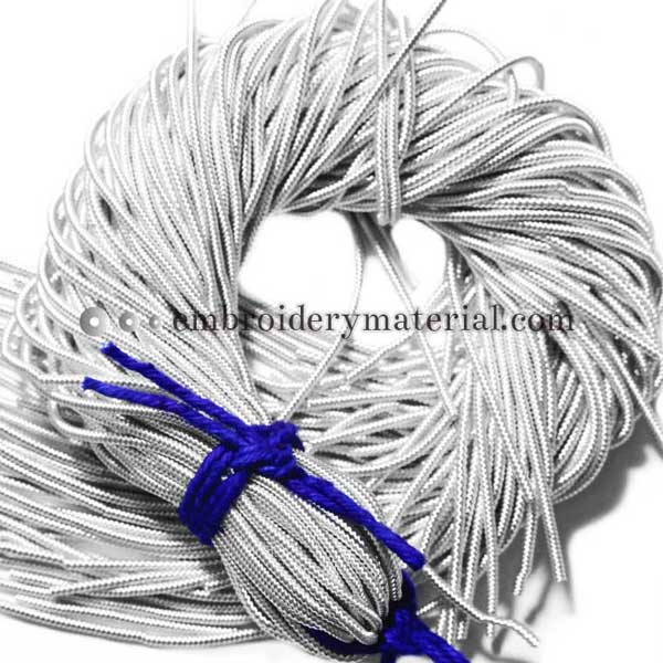 EMB1184 (1.5 MM Spiral Dabka/French Wire in Silver Colour )