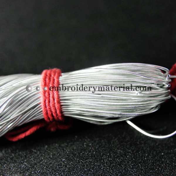 Smooth Dabka in Silver Color