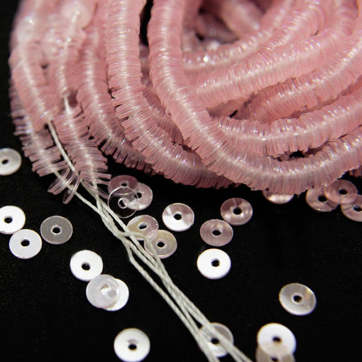 pink sequins