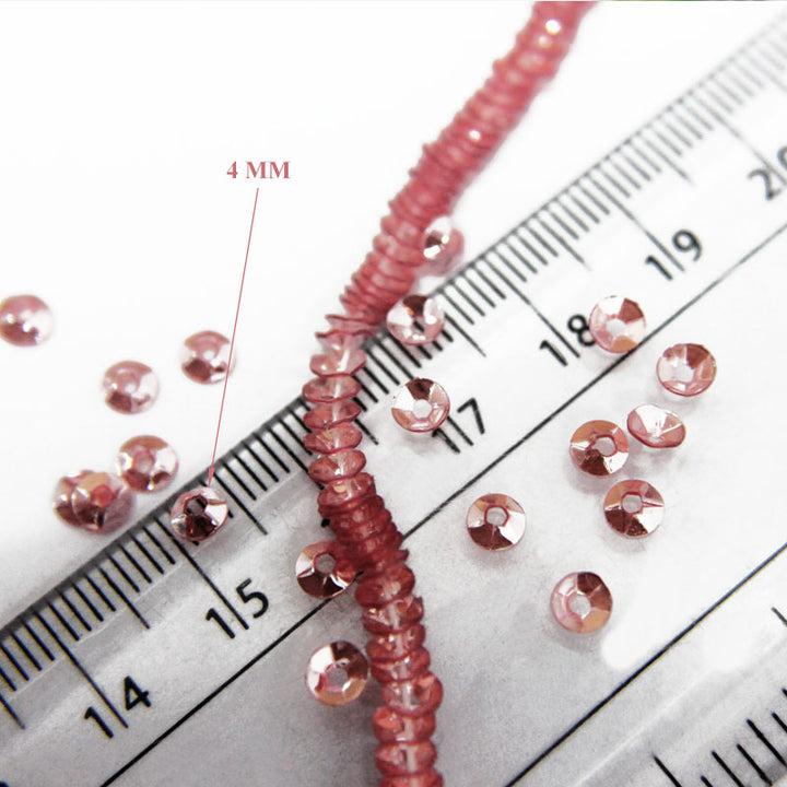 red sequins strands