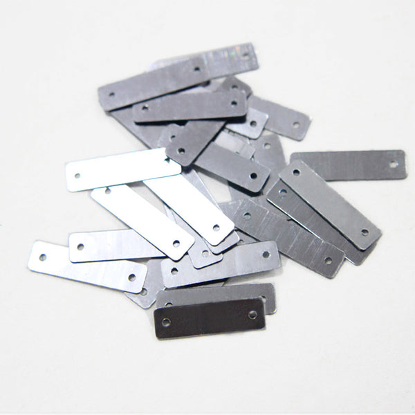 5*20 MM, Gunmetal Rectangle Shape Sequins - EMB4025
