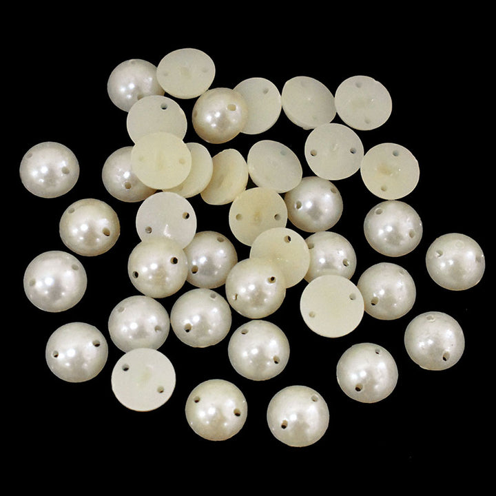 ream Color Double Hole Half Cut Pearl