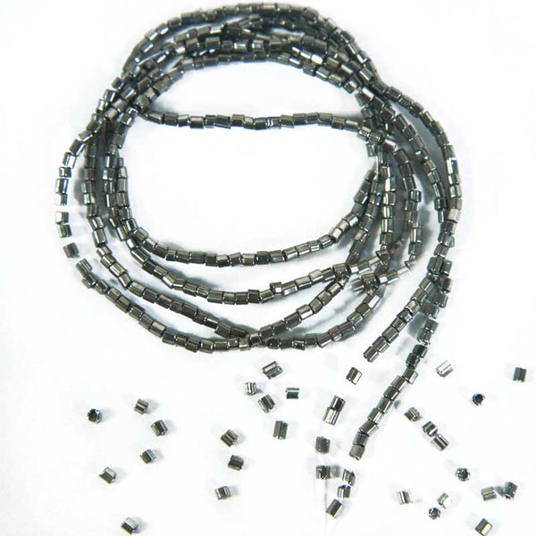 Miyuki Gunmetal Color 2Cut Beads Strings