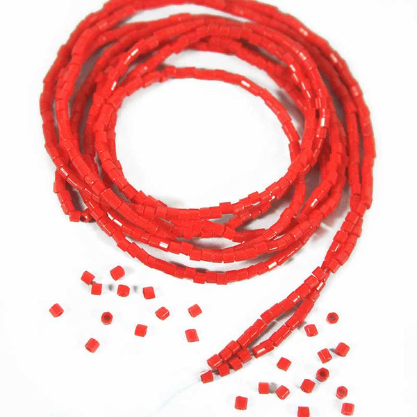 Miyuki Tomato Red Color 2Cut Beads Strings