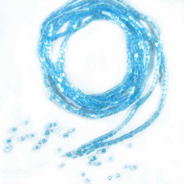 Sky Blue Color 2Cut Beads Strings