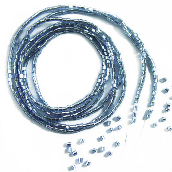 Miyuki Brunnera Blue Color 2Cut Beads Strings