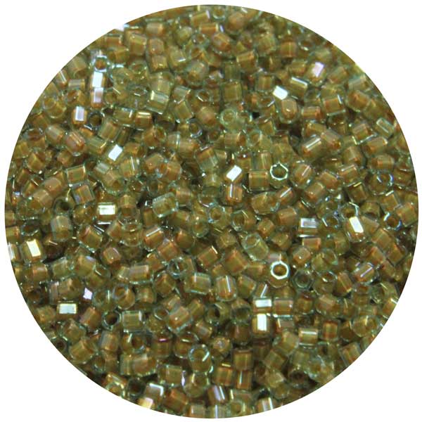 Miyuki Green Olive Color, 15/0 Cutdana/Bugle beads