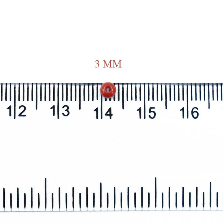 3mm Preciosa Seed Beads in Dark Red