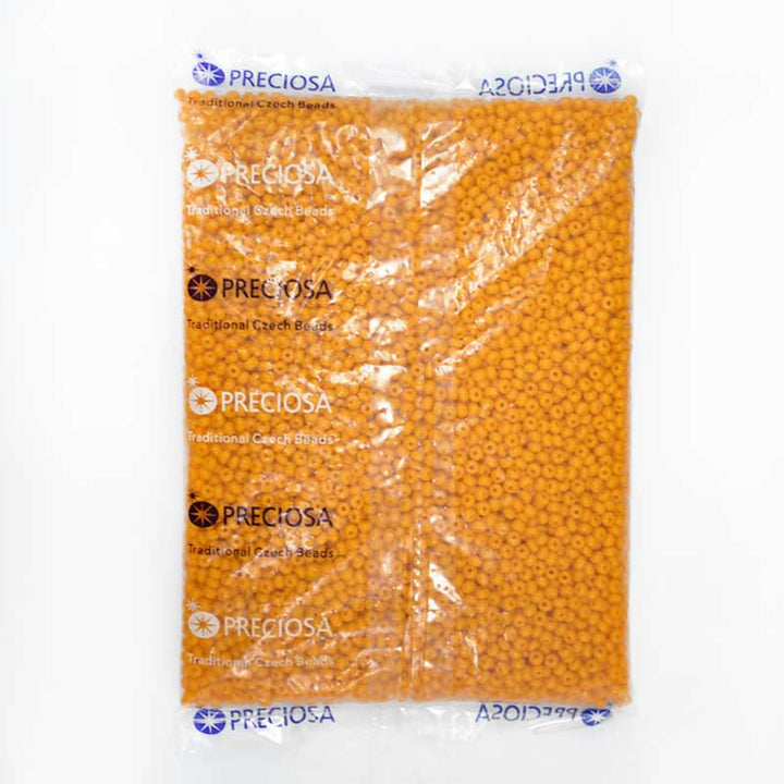 Preciosa Rocaille Seed Beads in Orange Color