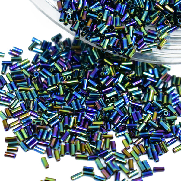 EMBMGB5346 (3MM Peacock Color Bugle Beads)