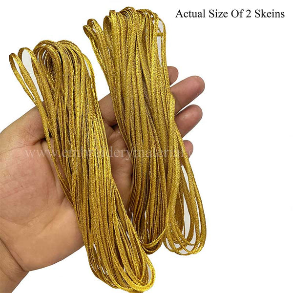 golden metallic braided cords