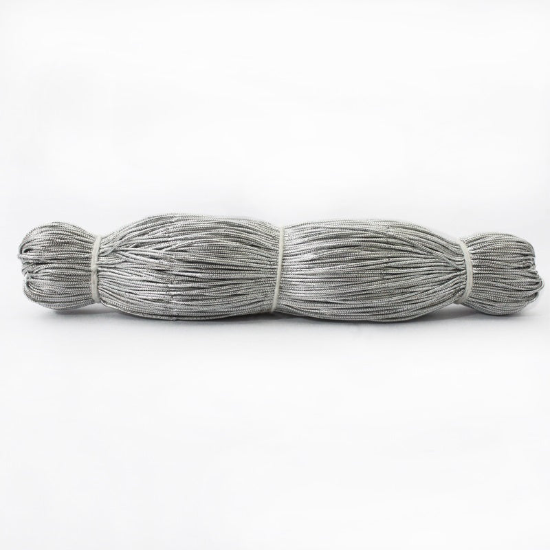 Buy Metallic silver color badla zari thread online at wholesale prices ...