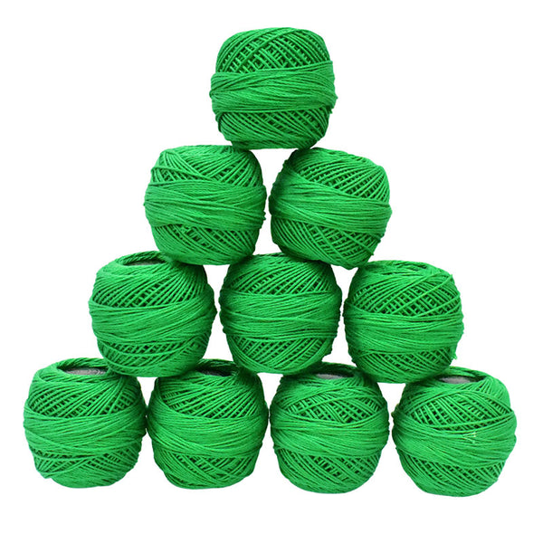 green color crochet cotton roll