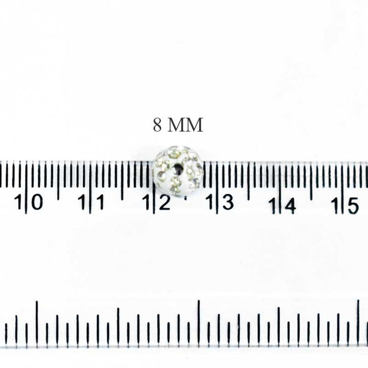 rainbow crystal disco ball beads