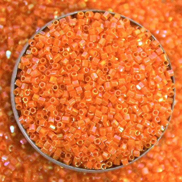 Miyuki Orange Color Cut Delica Beads