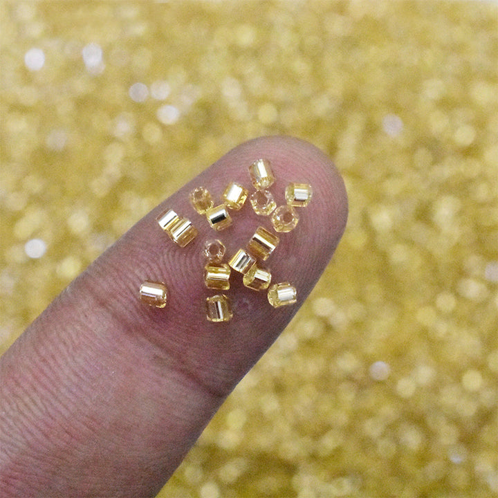 2mm golden beads